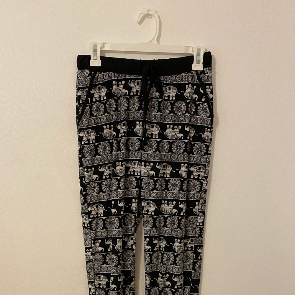 Loosely fitted elephant harem pants